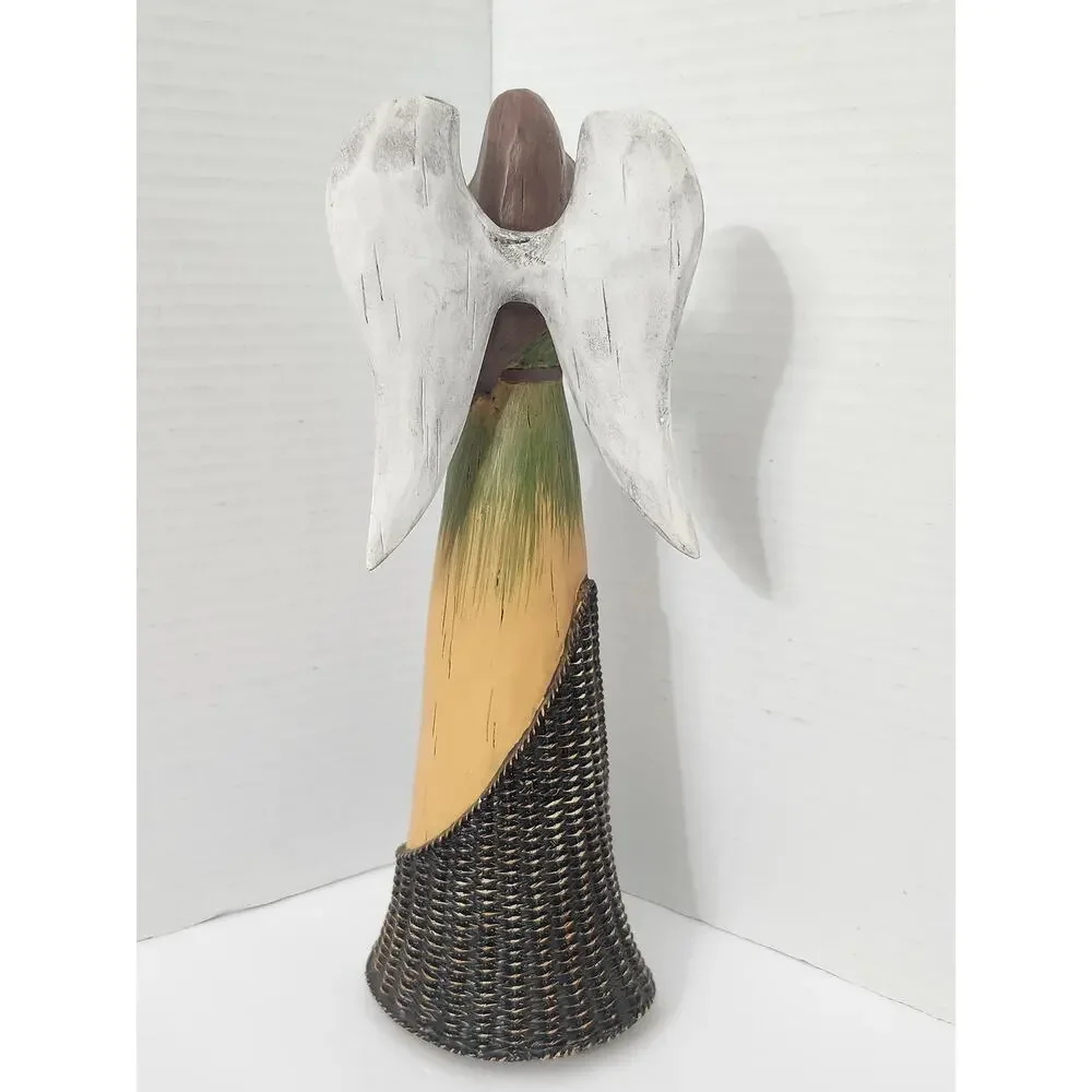Valerie Parr Hill Harvest Angel Figurine Pumpkin Wheat Statue